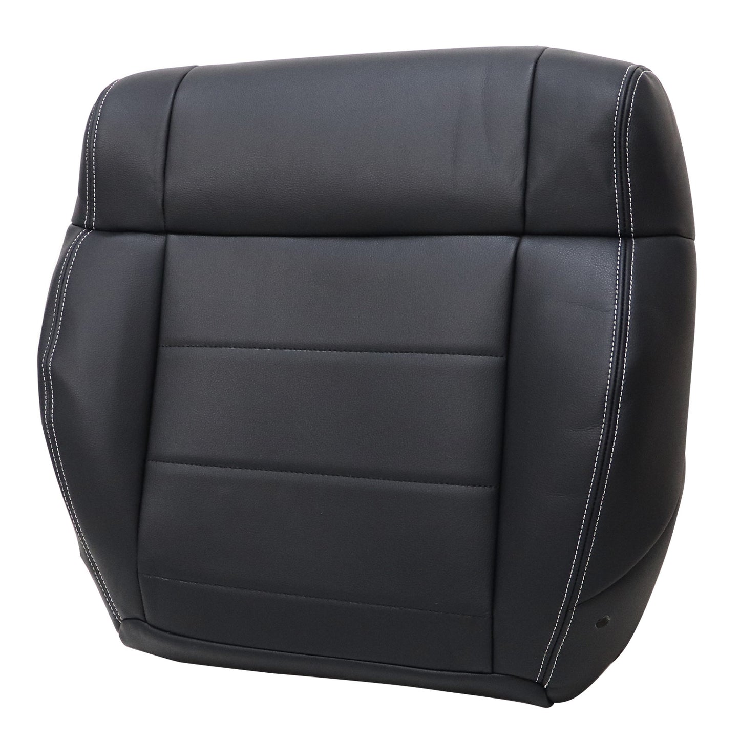 For 2008-2012 Jeep Wrangler Driver Bottom Replacement Leather Seat Cover Black