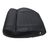 For 2008-2012 Jeep Wrangler Driver Bottom Replacement Leather Seat Cover Black