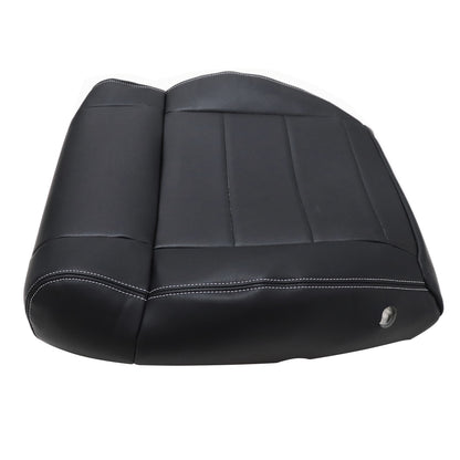 For 2008-2012 Jeep Wrangler Driver Bottom Replacement Leather Seat Cover Black