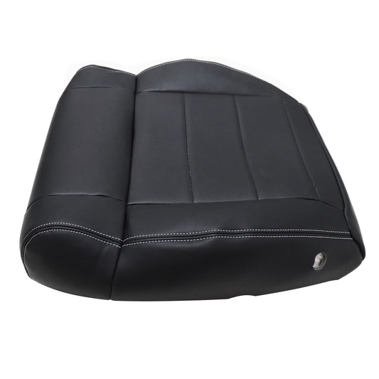 For 2008-2012 Jeep Wrangler Driver Bottom Replacement Leather Seat Cover Black