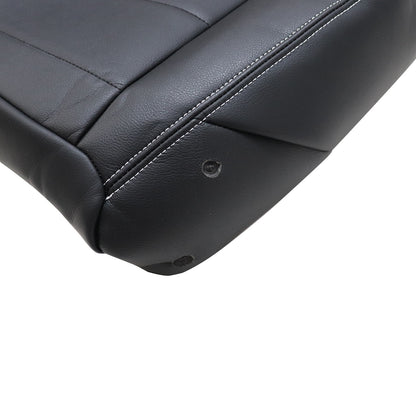 For 2008-2012 Jeep Wrangler Driver Bottom Replacement Leather Seat Cover Black
