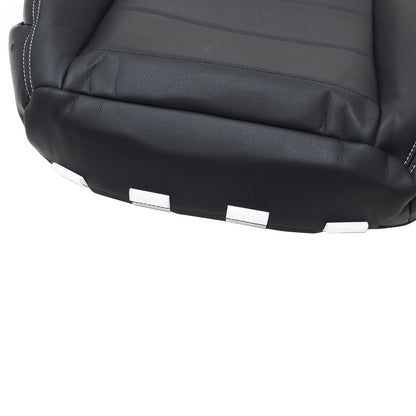 2008 2009 2010 2011 2012 For Jeep Wrangler Passenger Bottom Leather Cover Black