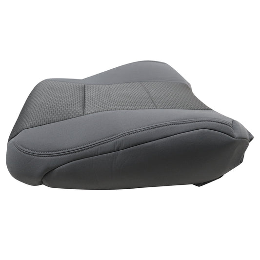 Front Left Driver Back Cloth Seat Cover Gray For 2017-2021 Ford F250 F350 F450