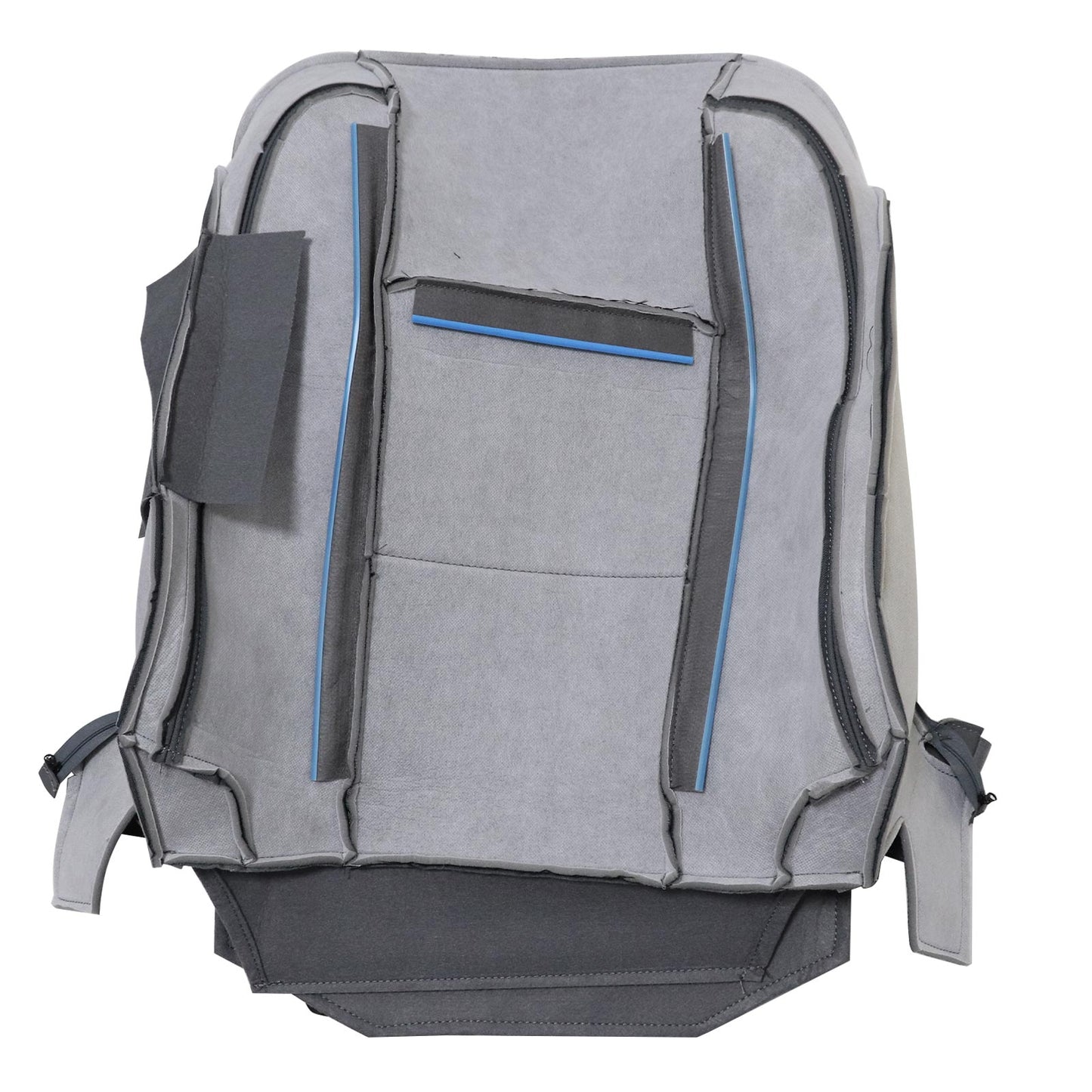 Front Left Driver Back Cloth Seat Cover Gray For 2017-2021 Ford F250 F350 F450