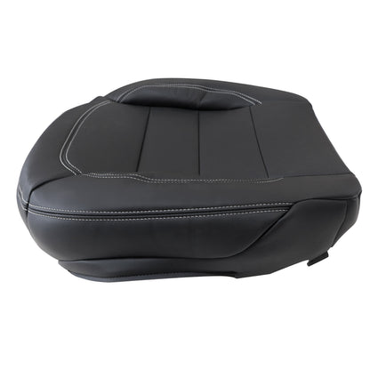 For 2012-2015 Mercedes Benz ML350 Driver Bottom PERFORATED Seat Cover Black