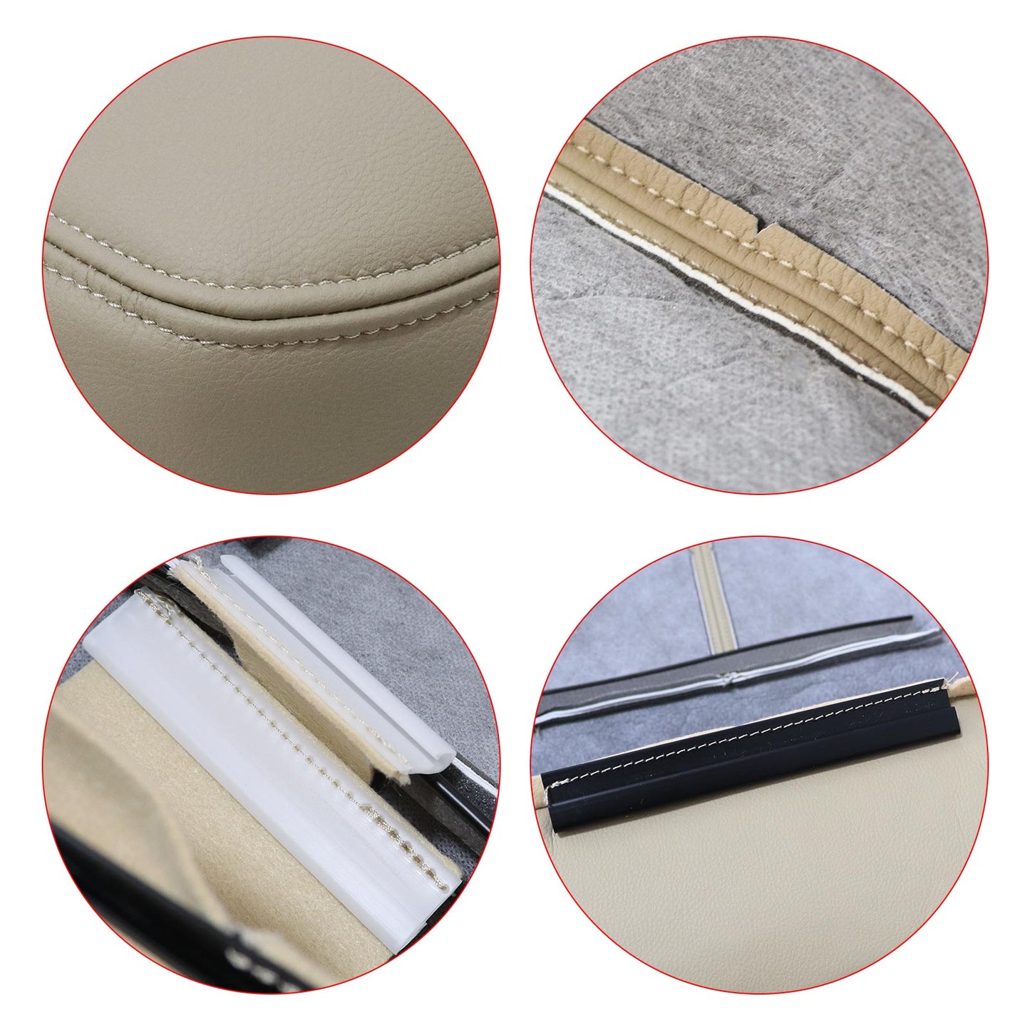 2007-2012 For Mercedes Benz GL350 GL450 GL500 GL550 Driver Back Seat Cover Tan