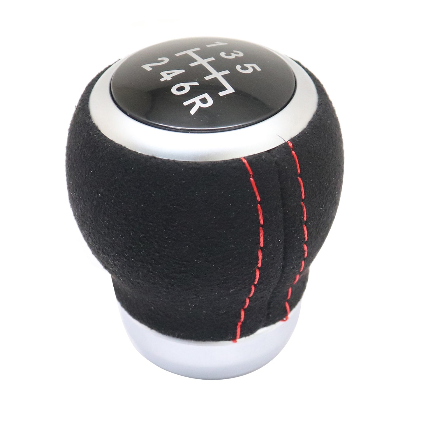 FOR 2004-21 SUBARU IMPREZA WRX STI 6-SPEED SHIFT KNOB Alcantara SIX GEAR SHIFTER