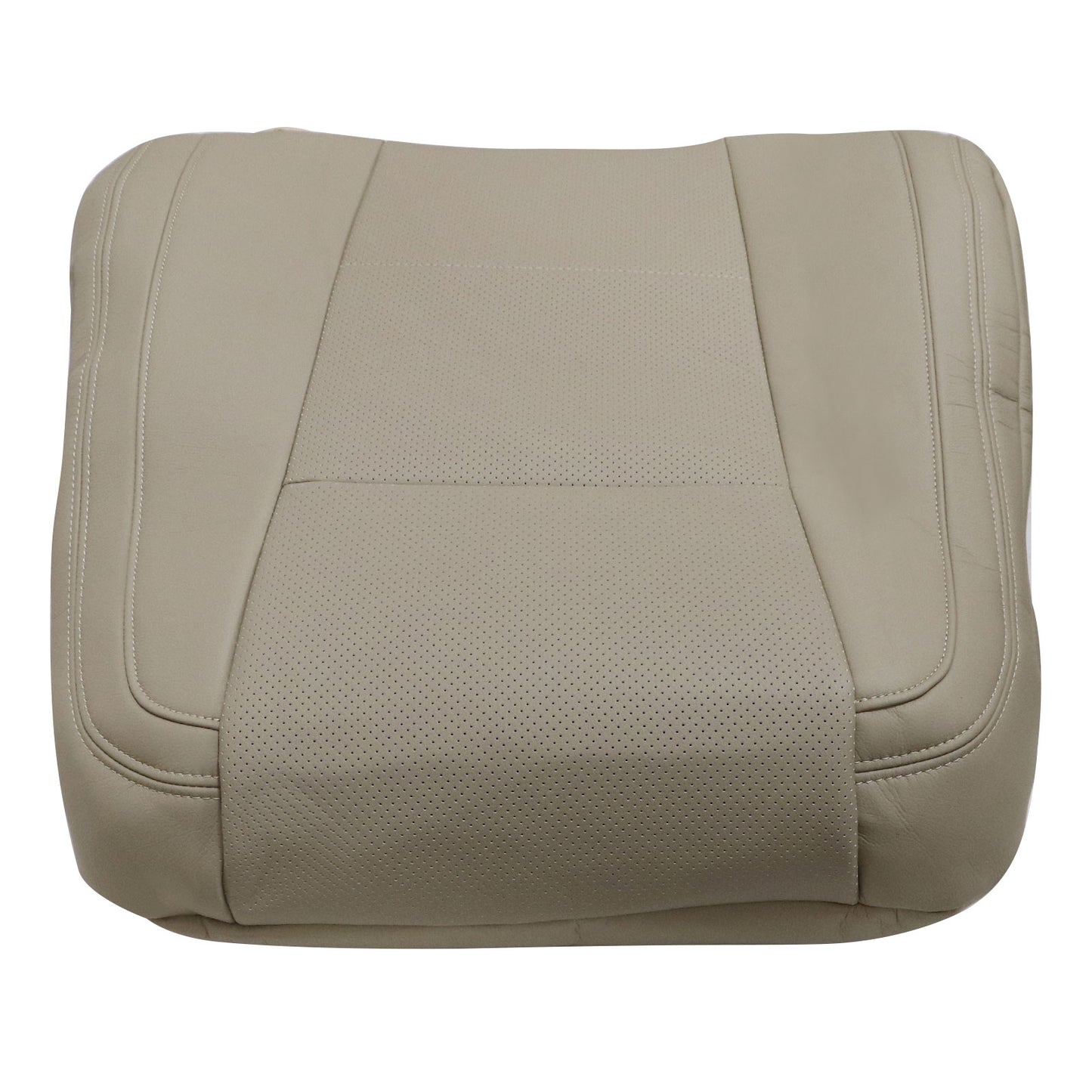For 2015-2017 Ford F150 Lariat Driver Back Perforated Leather Seat Cover Tan