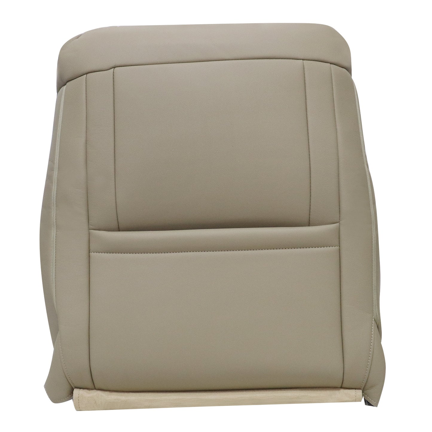 For 2015-2017 Ford F150 Lariat Driver Back Perforated Leather Seat Cover Tan