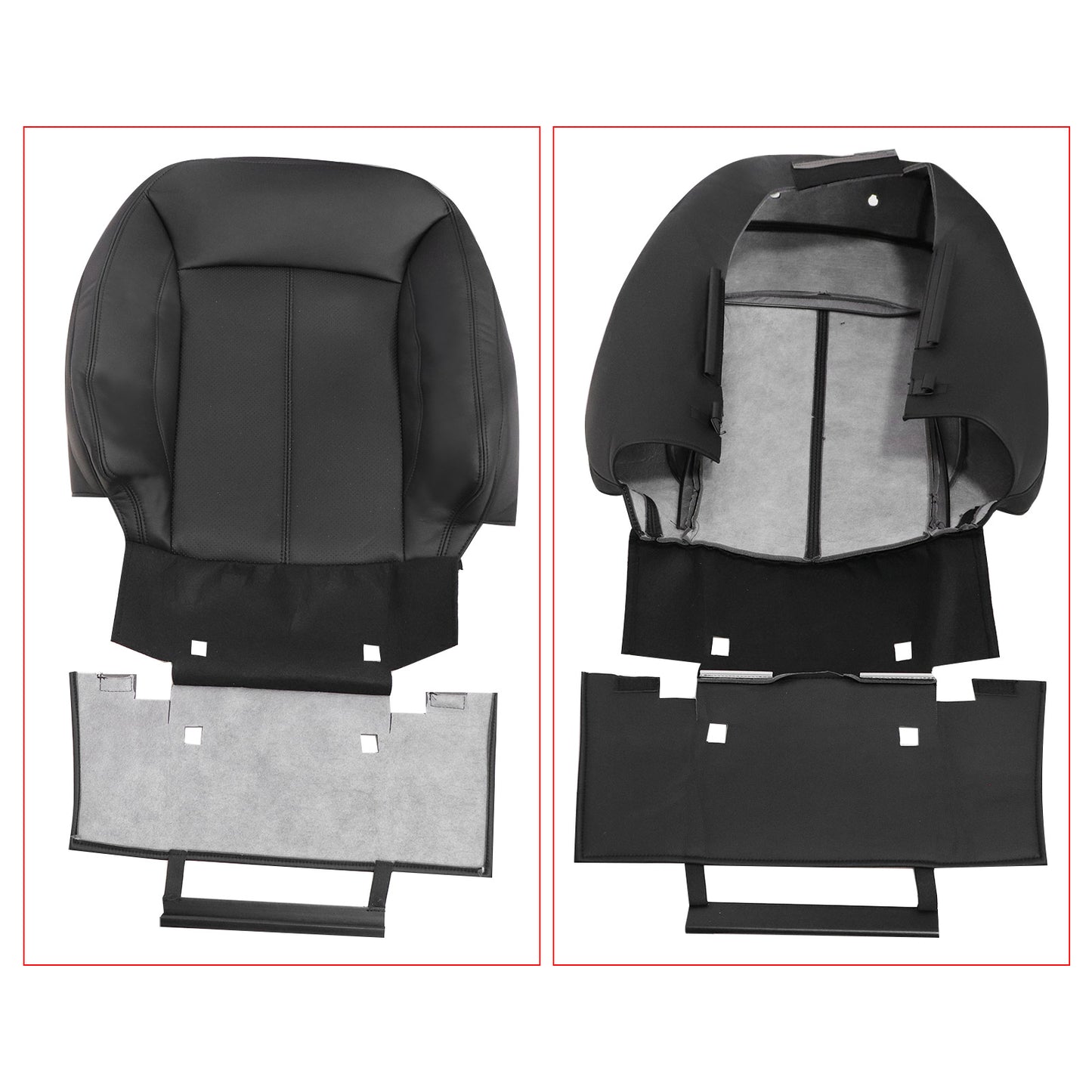 New For 2010-2013 Buick LaCrosse Driver Top Leather Black Seat Cover Perforated