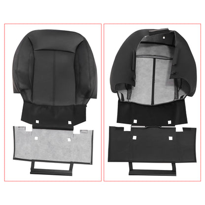 New For 2010-2013 Buick LaCrosse Driver Top Leather Black Seat Cover Perforated