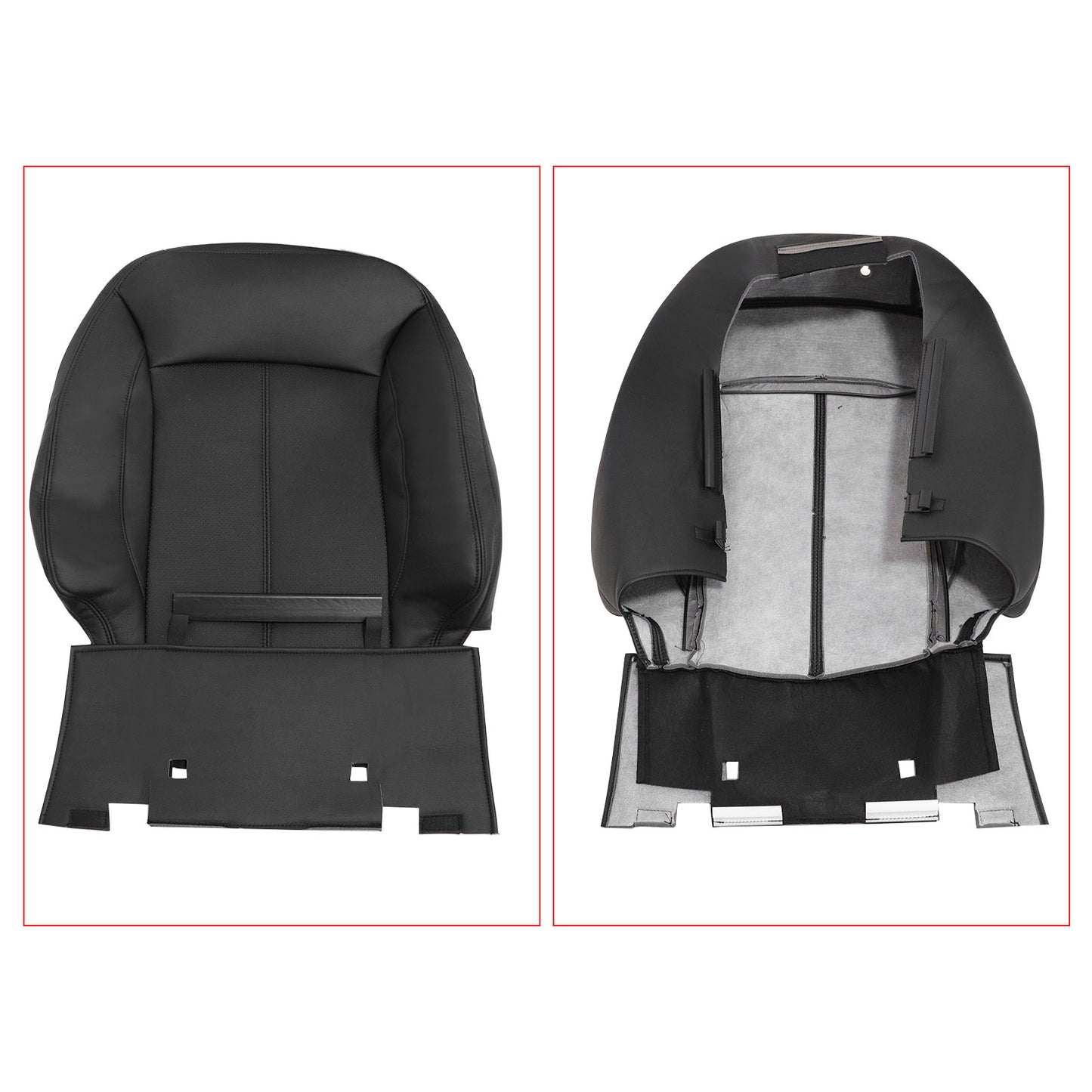 New For 2010-2013 Buick LaCrosse Driver Top Leather Black Seat Cover Perforated