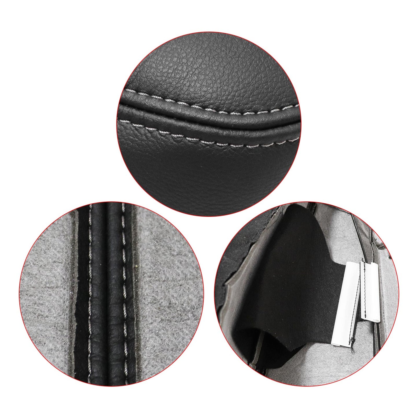 Fits 2007 To 2012 Mercedes Benz GL450 GL500 Driver Top Leather Seat Cover Black