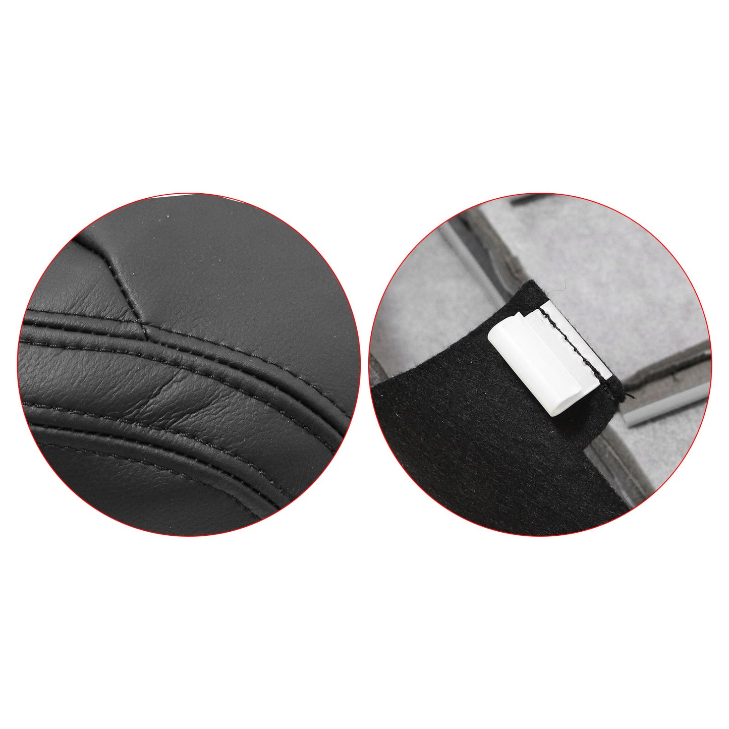 Driver Lower Black Leather Seat Cover For 2014 2015 Mercedes Benz CLA 250