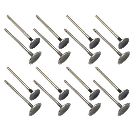 16X NEW Exhaust and Intake Valve Fit For 1995-2010 Chrysler Dodge Jeep 2.4L DOHC