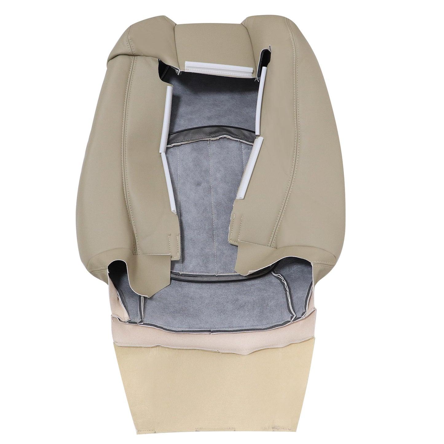 For 2008-2012 Buick Enclave Front Driver Top Perforated Leather Seat Cover Tan