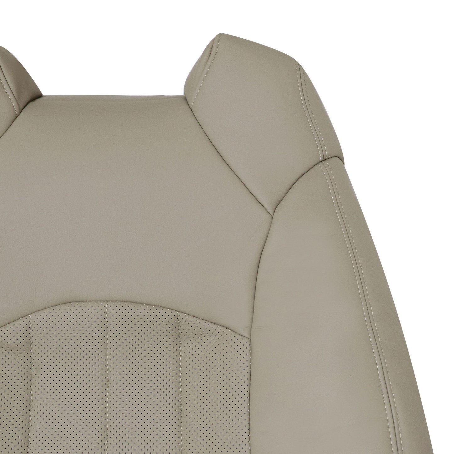 For 2008-2012 Buick Enclave Front Driver Top Perforated Leather Seat Cover Tan