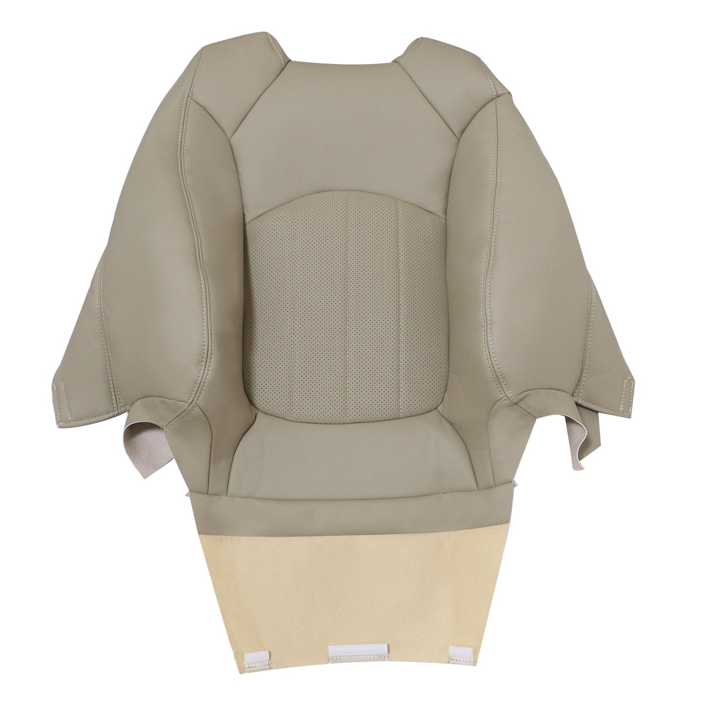 For 2008-2012 Buick Enclave Front Driver Top Perforated Leather Seat Cover Tan