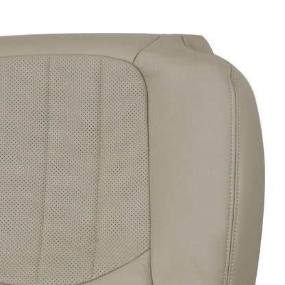 For 2008-2012 Buick Enclave Front Driver Top Perforated Leather Seat Cover Tan