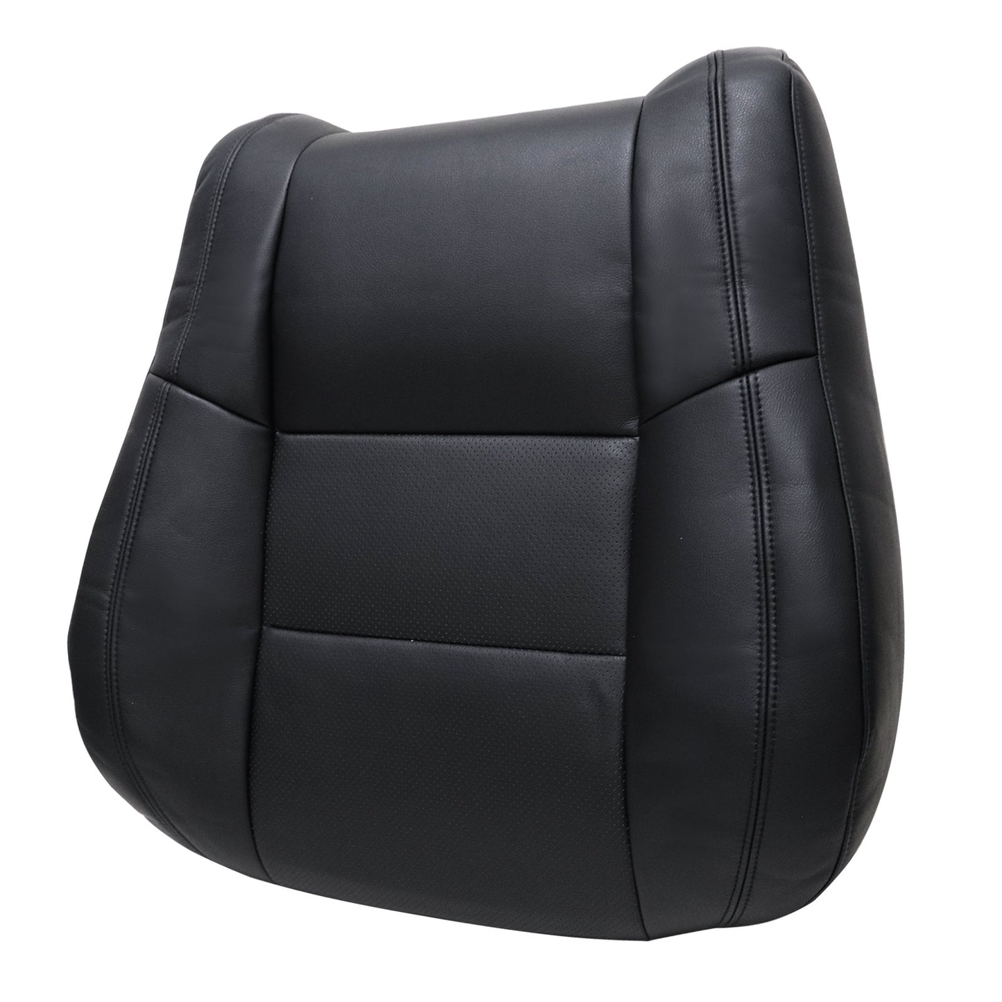 For 2011-2016 Jeep Grand Cherokee Overland Driver Top Leather Seat Cover Black