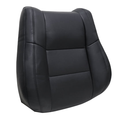 For 2011-2016 Jeep Grand Cherokee Overland Driver Top Leather Seat Cover Black