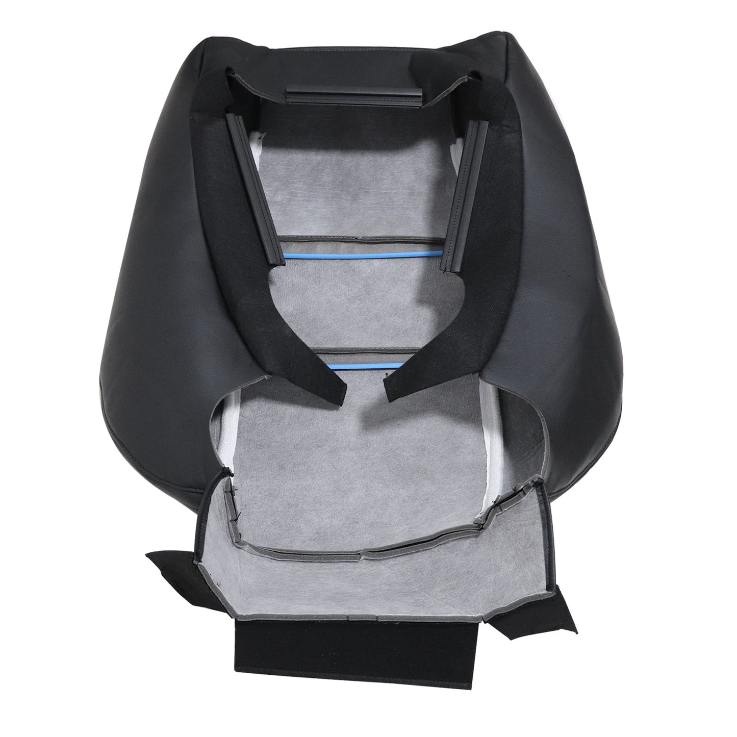 For 2011-2016 Jeep Grand Cherokee Overland Driver Top Leather Seat Cover Black