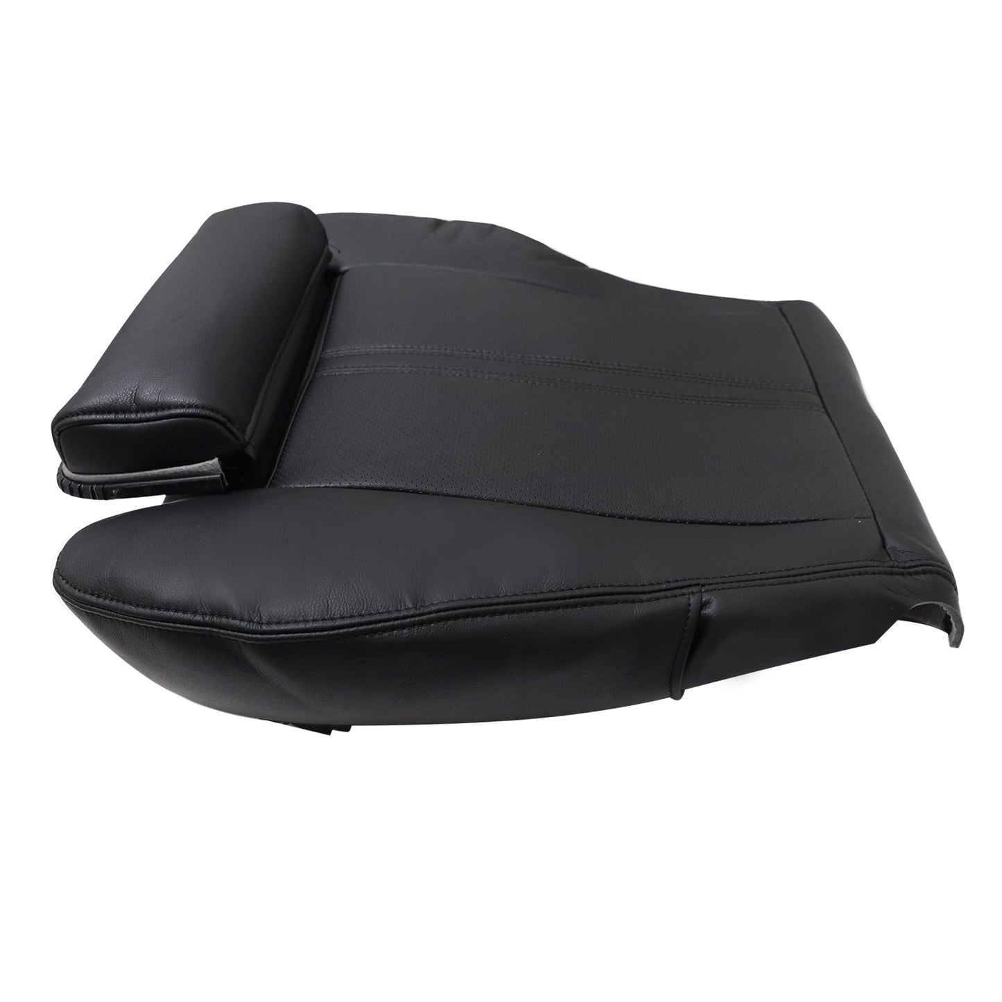 Fit For 2010-2016 Cadillac SRX Front Driver Bottom PERF Leather Seat Cover Black