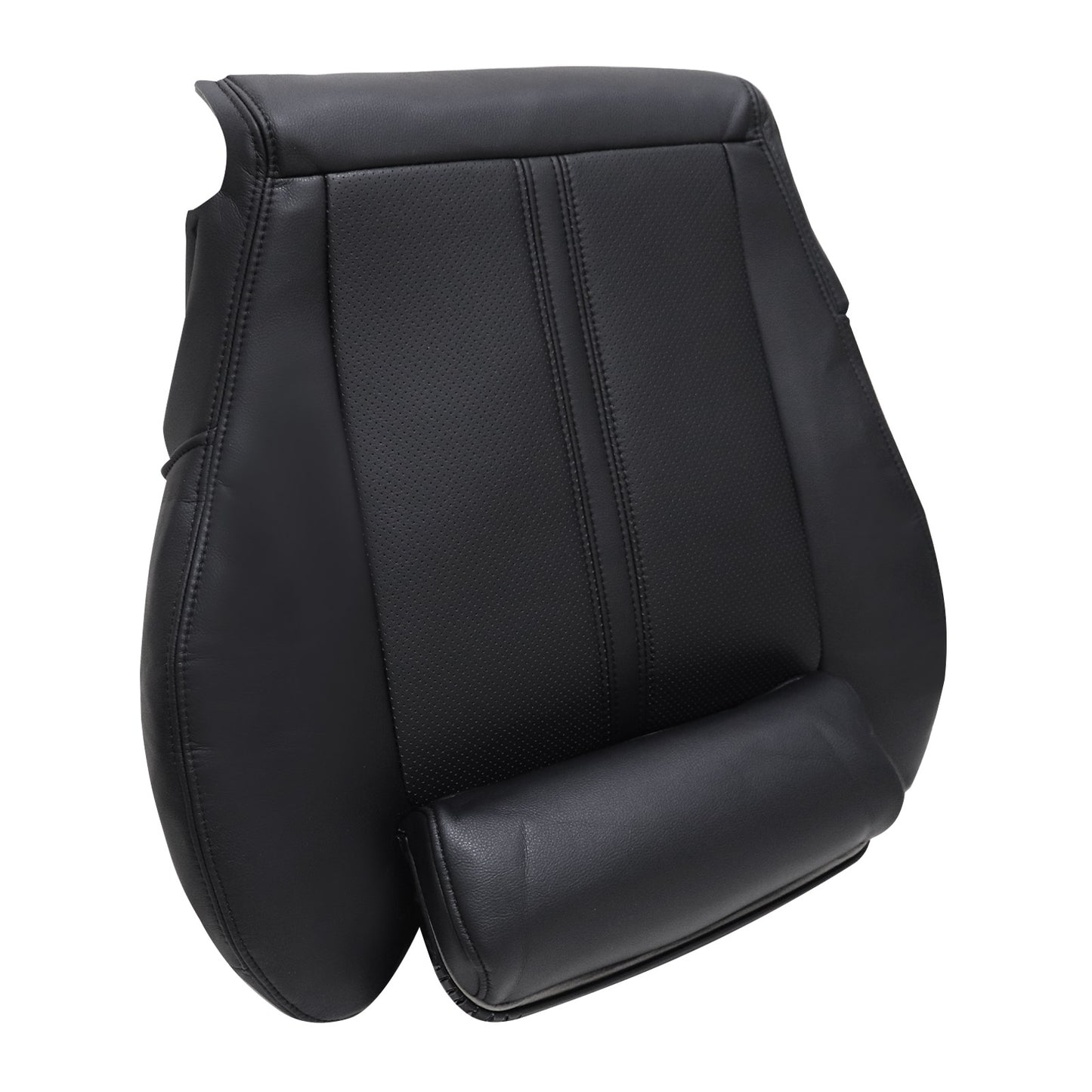 Fit For 2010-2016 Cadillac SRX Front Driver Bottom PERF Leather Seat Cover Black