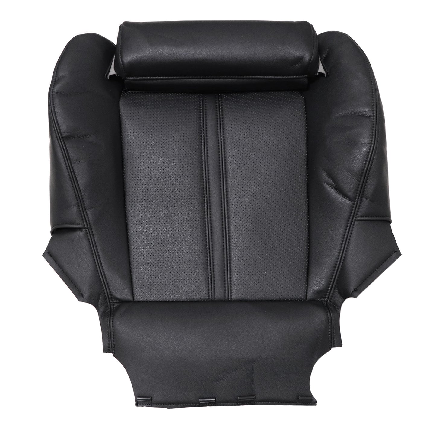Fit For 2010-2016 Cadillac SRX Front Driver Bottom PERF Leather Seat Cover Black