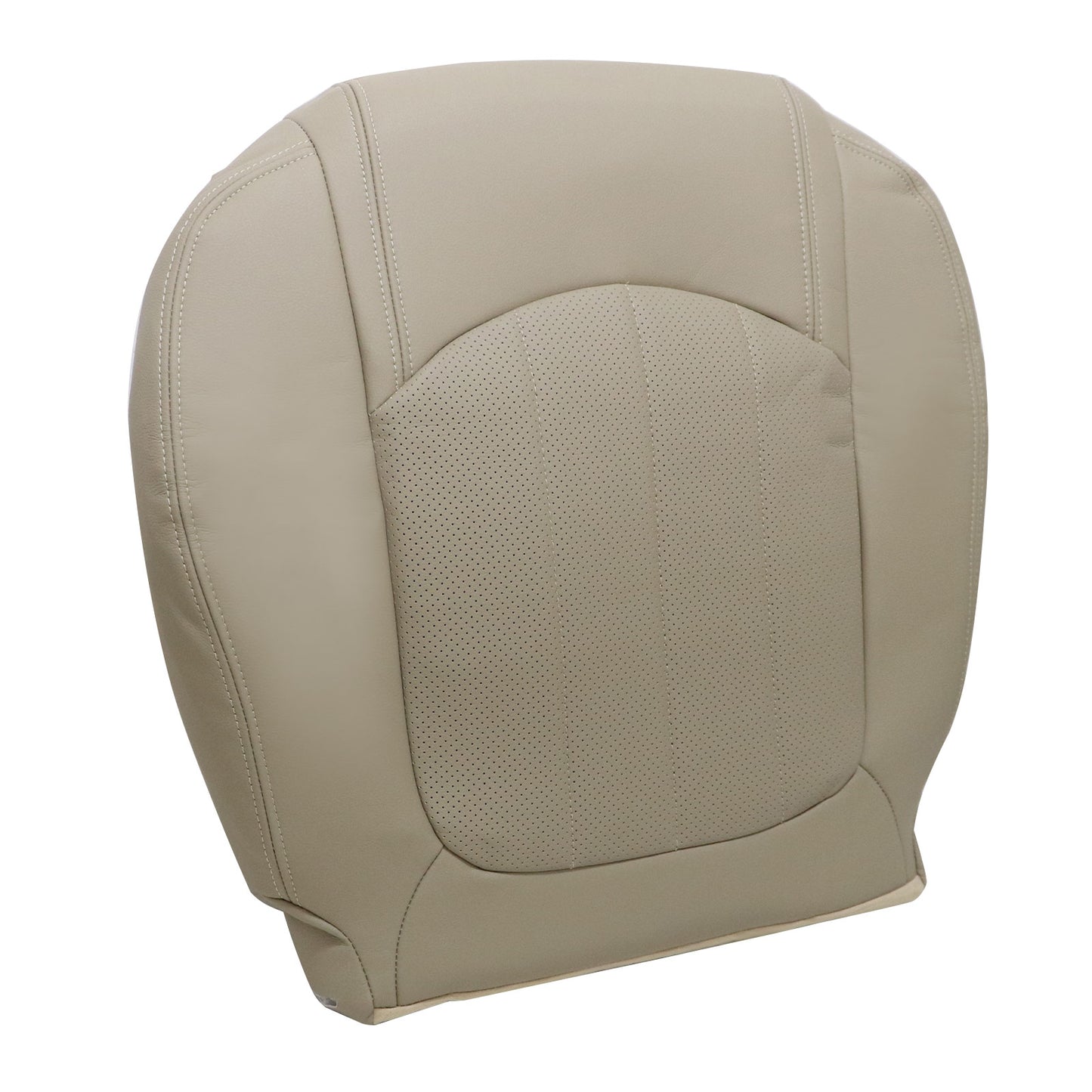 Fits Buick Enclave 2008-2012 Passenger Bottom Leather Seat Cover PERFORATED Tan