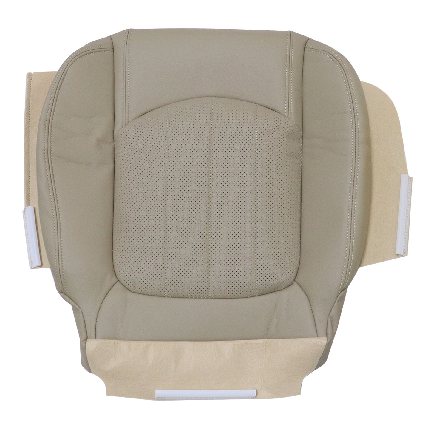 Fits Buick Enclave 2008-2012 Passenger Bottom Leather Seat Cover PERFORATED Tan