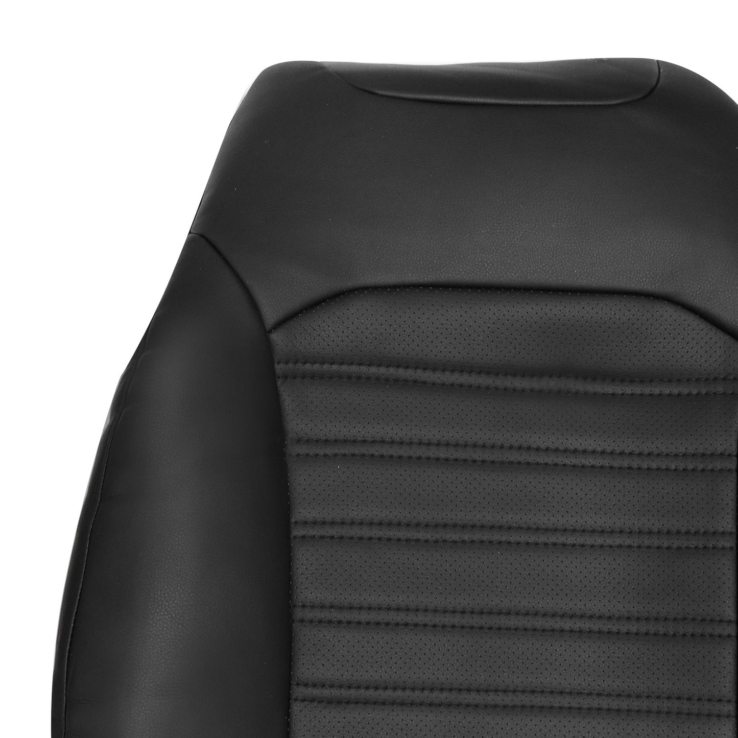 For 2013-2017 Ford Fusion 4-Door Driver Top Lean Back Leather Seat Cover Black
