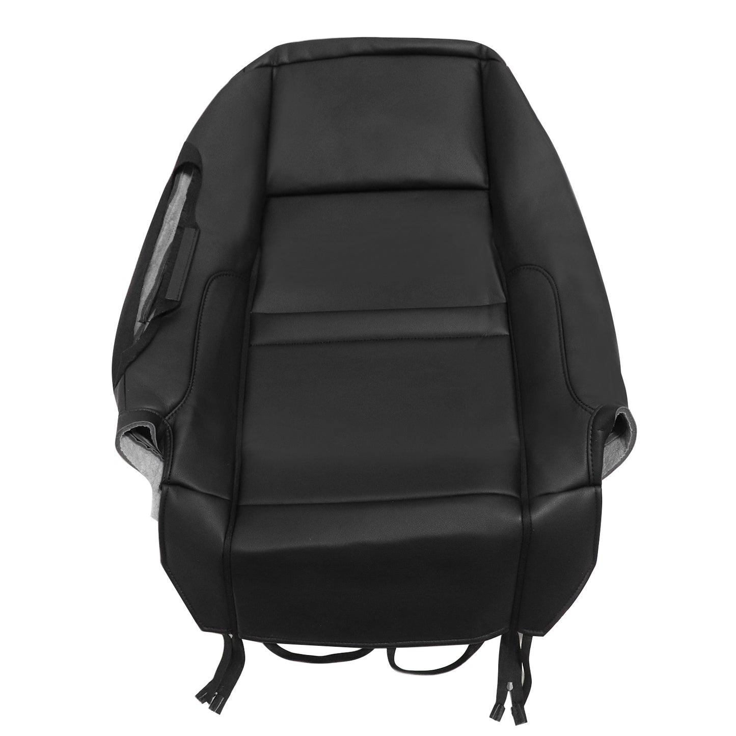 For 2013-2017 Ford Fusion 4-Door Driver Top Lean Back Leather Seat Cover Black