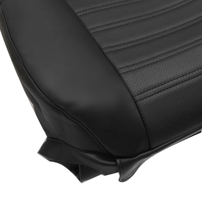 For 2013-2017 Ford Fusion 4-Door Driver Top Lean Back Leather Seat Cover Black