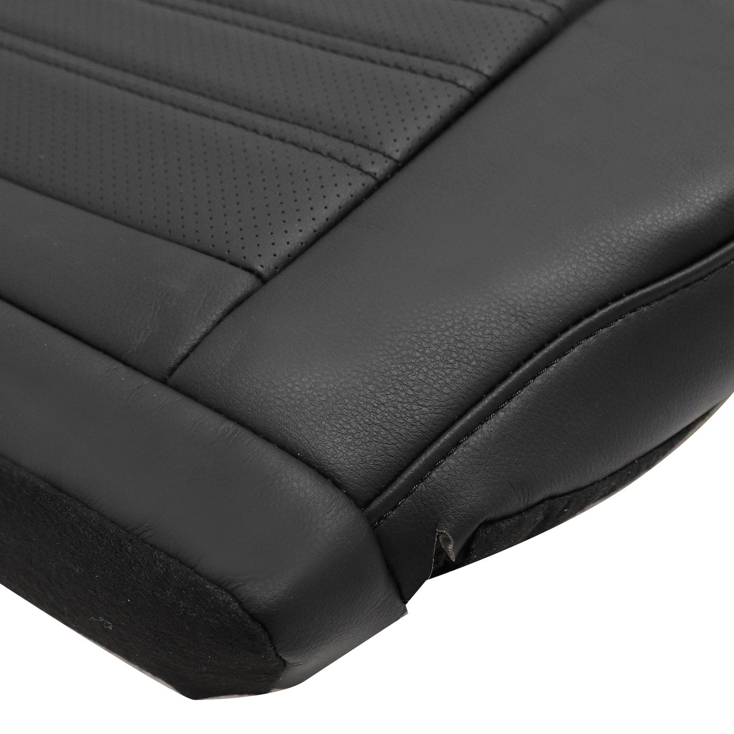 PERFORATED Driver Bottom Leather Seat Cover Black For 2013 2014-2017 FORD Fusion