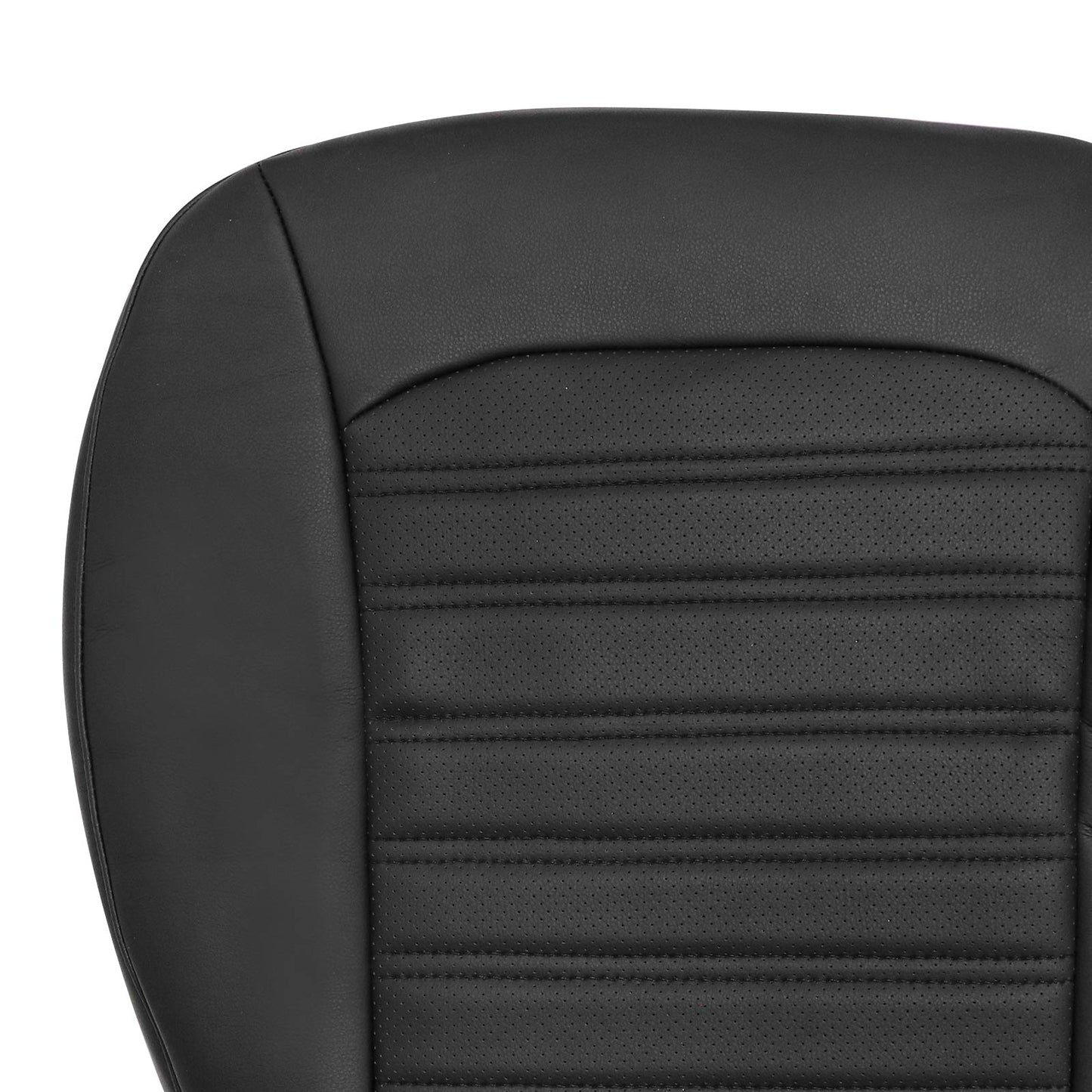 PERFORATED Driver Bottom Leather Seat Cover Black For 2013 2014-2017 FORD Fusion