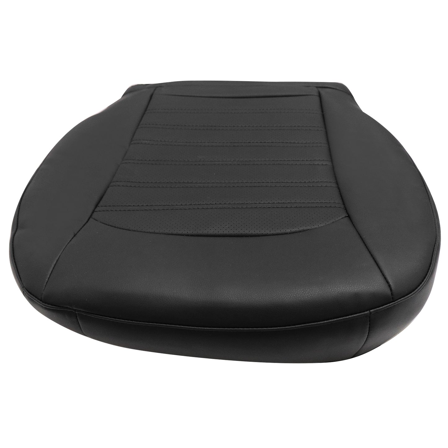 PERFORATED Driver Bottom Leather Seat Cover Black For 2013 2014-2017 FORD Fusion