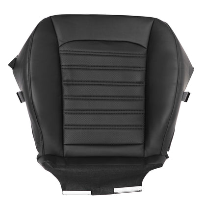 For 13-17 Ford Fusion Passenger Side Bottom Perforated Leather Seat Cover Black