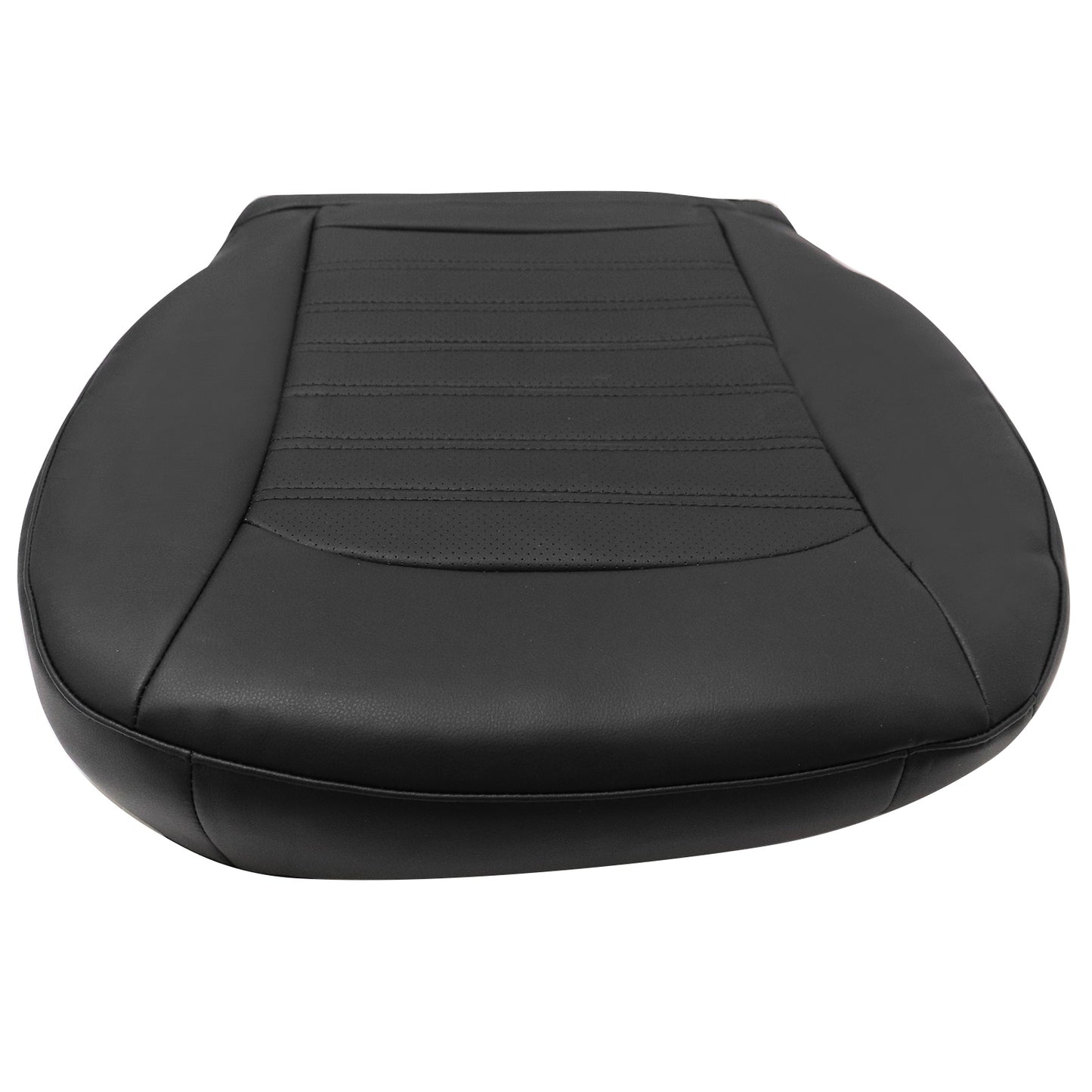 For 13-17 Ford Fusion Passenger Side Bottom Perforated Leather Seat Cover Black