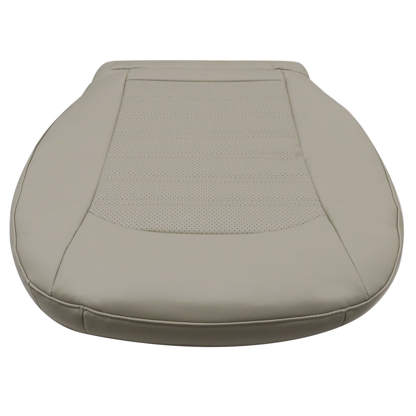 Fits 2013-2017 Ford Fusion Front Driver Bottom Perforated Leather Seat Cover Tan