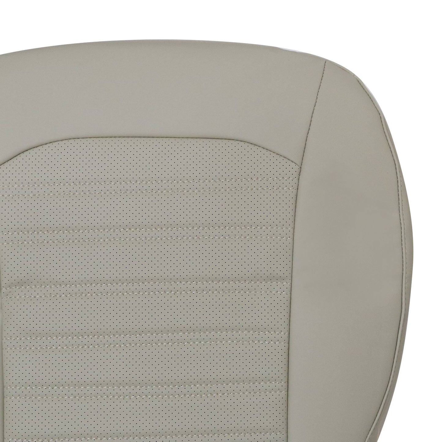 Fits 2013-2017 Ford Fusion Front Driver Bottom Perforated Leather Seat Cover Tan
