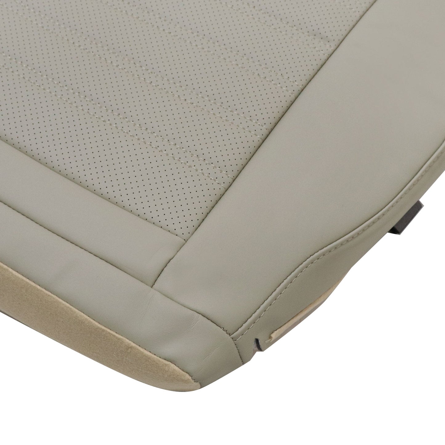 Fits 2013-2017 Ford Fusion Front Driver Bottom Perforated Leather Seat Cover Tan
