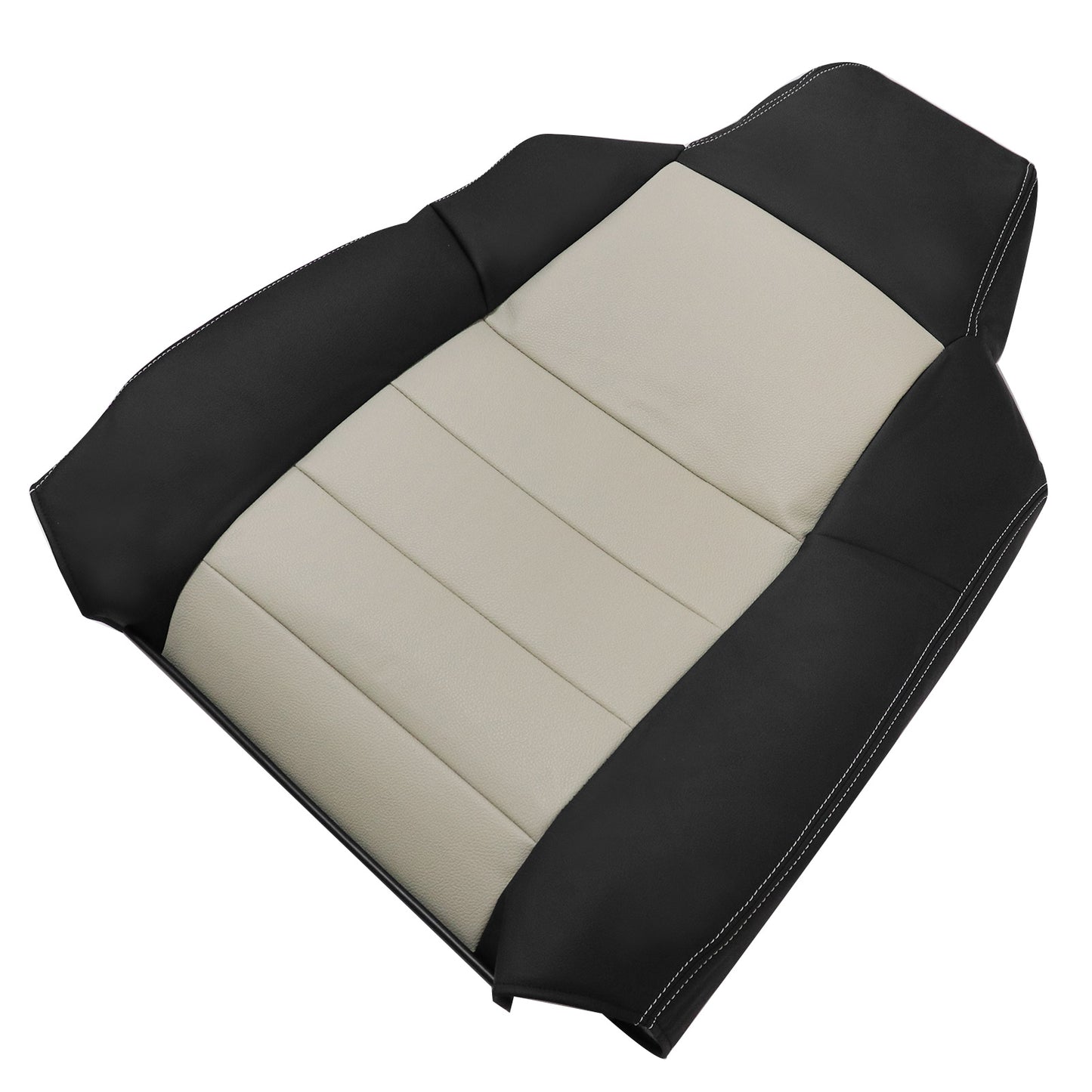 4x Front Leather Seat Cover 2005 For Ford Excursion Limited XLT 2 Tone Tan/Black