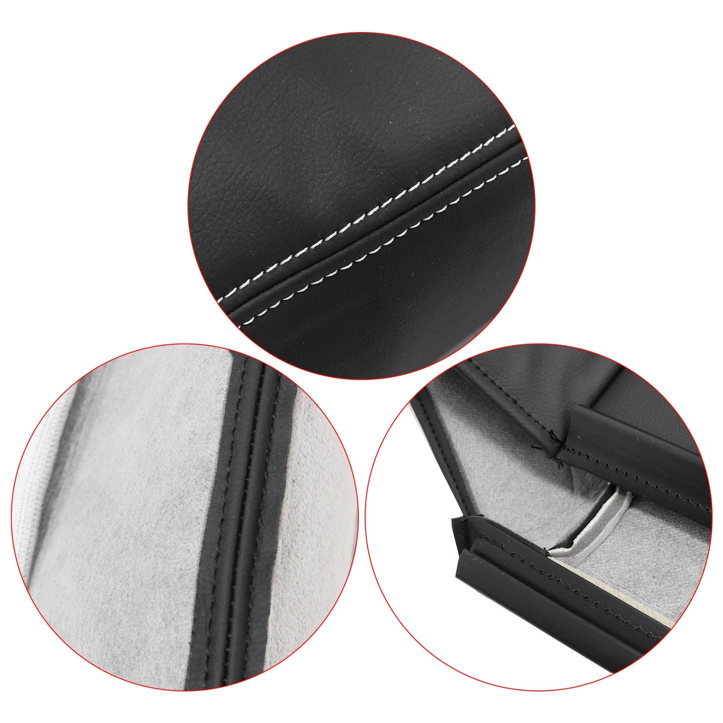 4x Front Leather Seat Cover 2005 For Ford Excursion Limited XLT 2 Tone Tan/Black