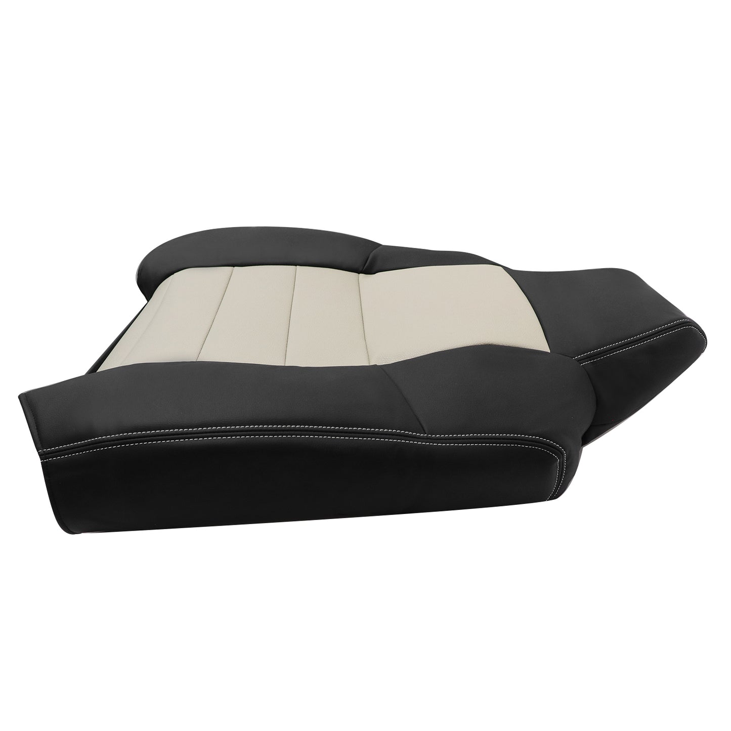 4x Front Leather Seat Cover 2005 For Ford Excursion Limited XLT 2 Tone Tan/Black