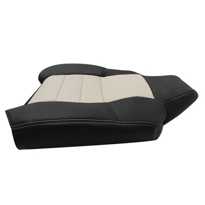 4x Front Leather Seat Cover 2005 For Ford Excursion Limited XLT 2 Tone Tan/Black