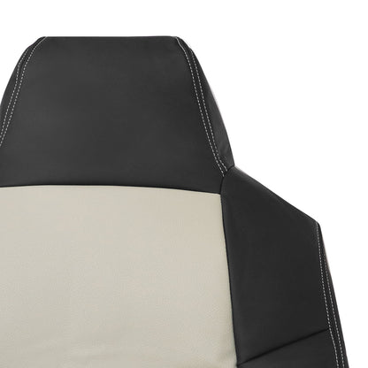 4x Front Leather Seat Cover 2005 For Ford Excursion Limited XLT 2 Tone Tan/Black