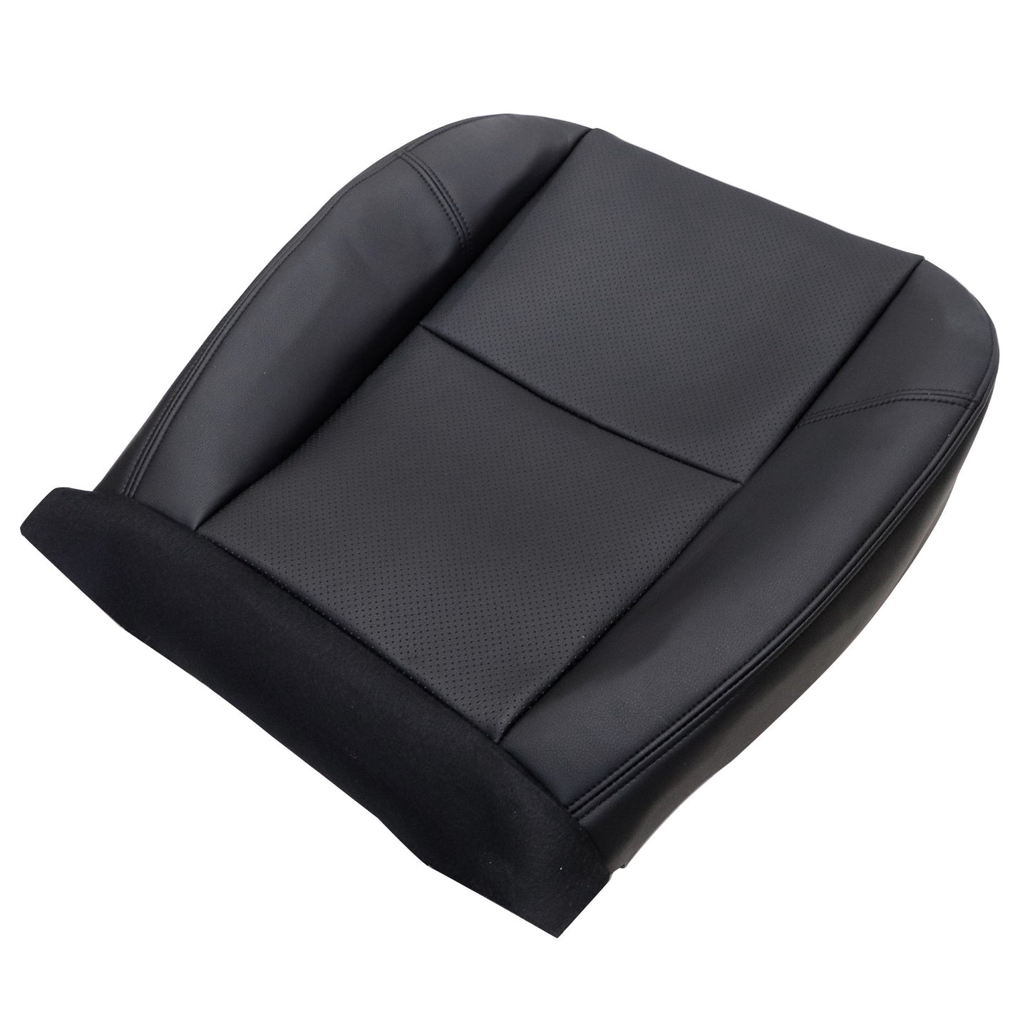 For 2007-2013 GMC Yukon Driver Bottom Leather Seat Cover Black AC & Heated