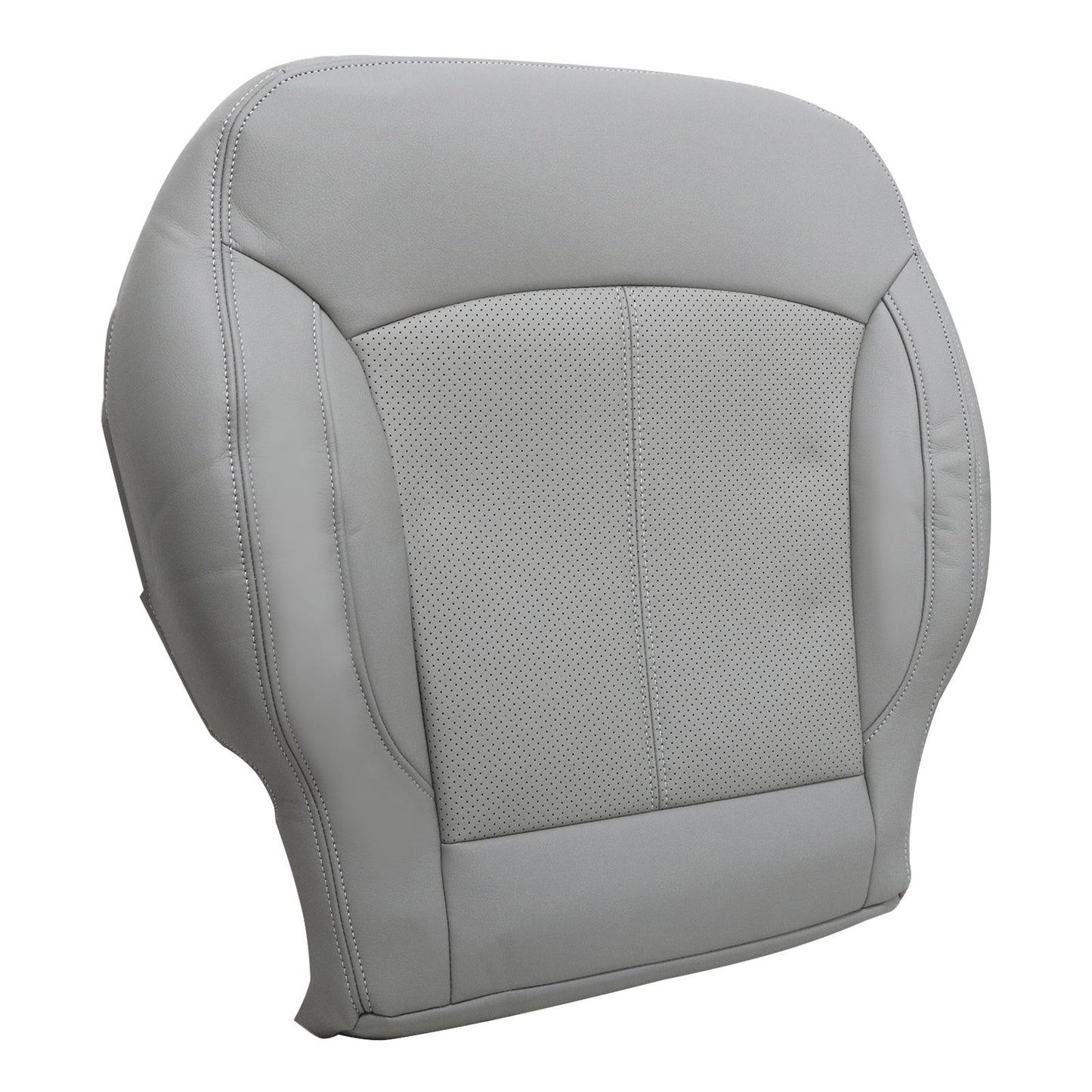 Passenger Bottom Replacement Leather Gray Seat Cover For 2010-13 Buick LaCrosse