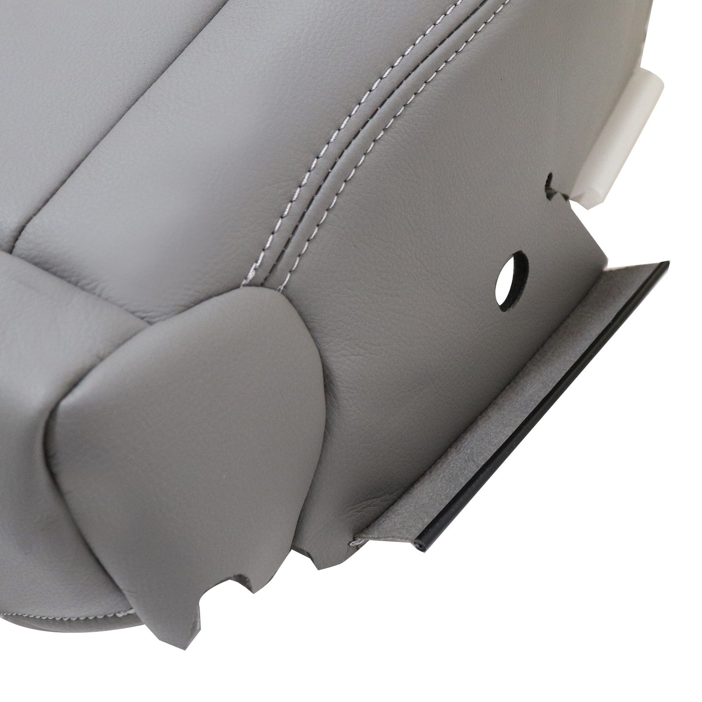 Front Right Passenger Bottom Leather Seat Cover Gray For 1998-2007 Lexus LX470